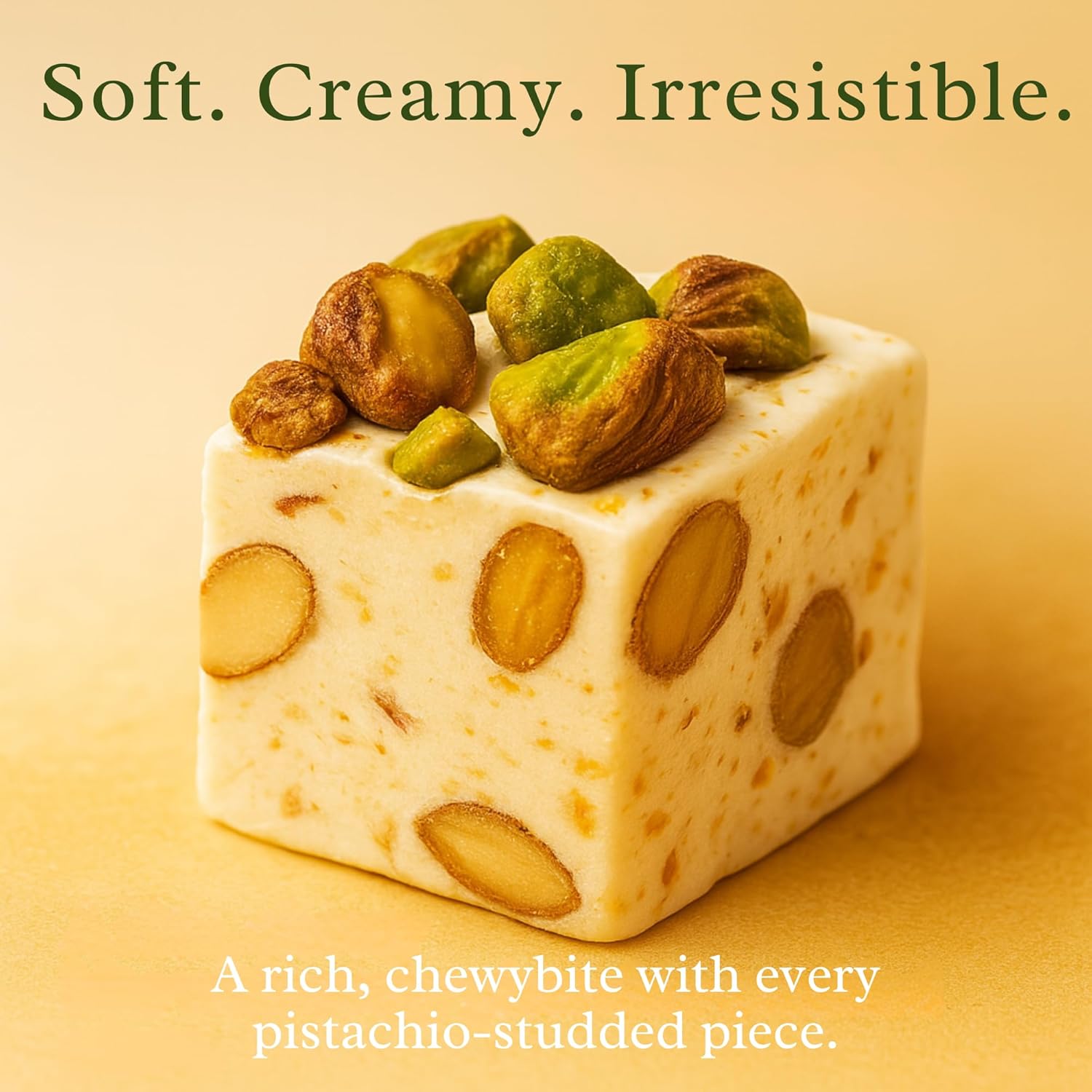 Andy Anand Italian Roasted Pistachio Nougat Brittle (7 oz) | Gluten-Free Wildflower Honey | Local SoCal Bakery