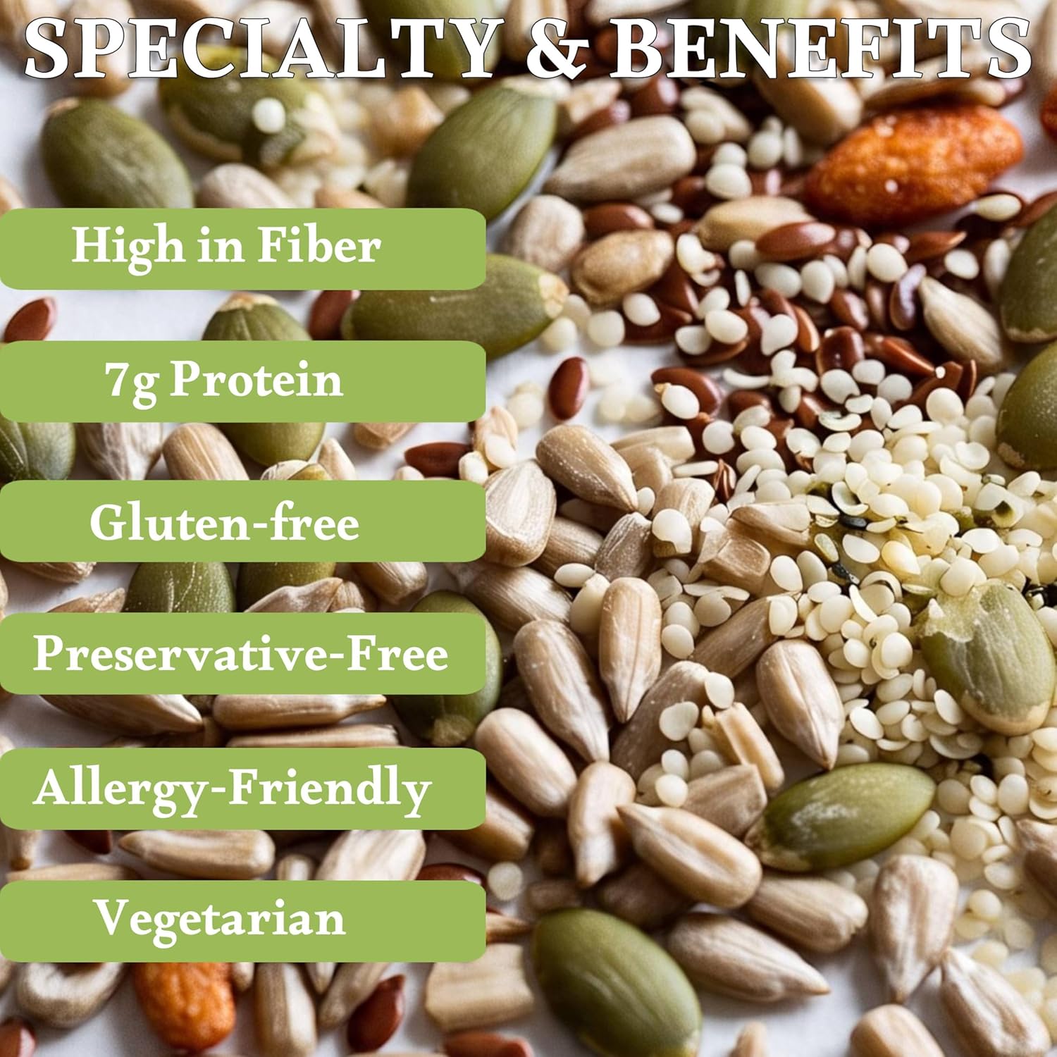 Andy Anand Sugar-Free 5-Seed Crunch Snack Packs (14 ct, 7 oz) | Gluten-Free Nut-Free Trail Mix | Local SoCal Bakery