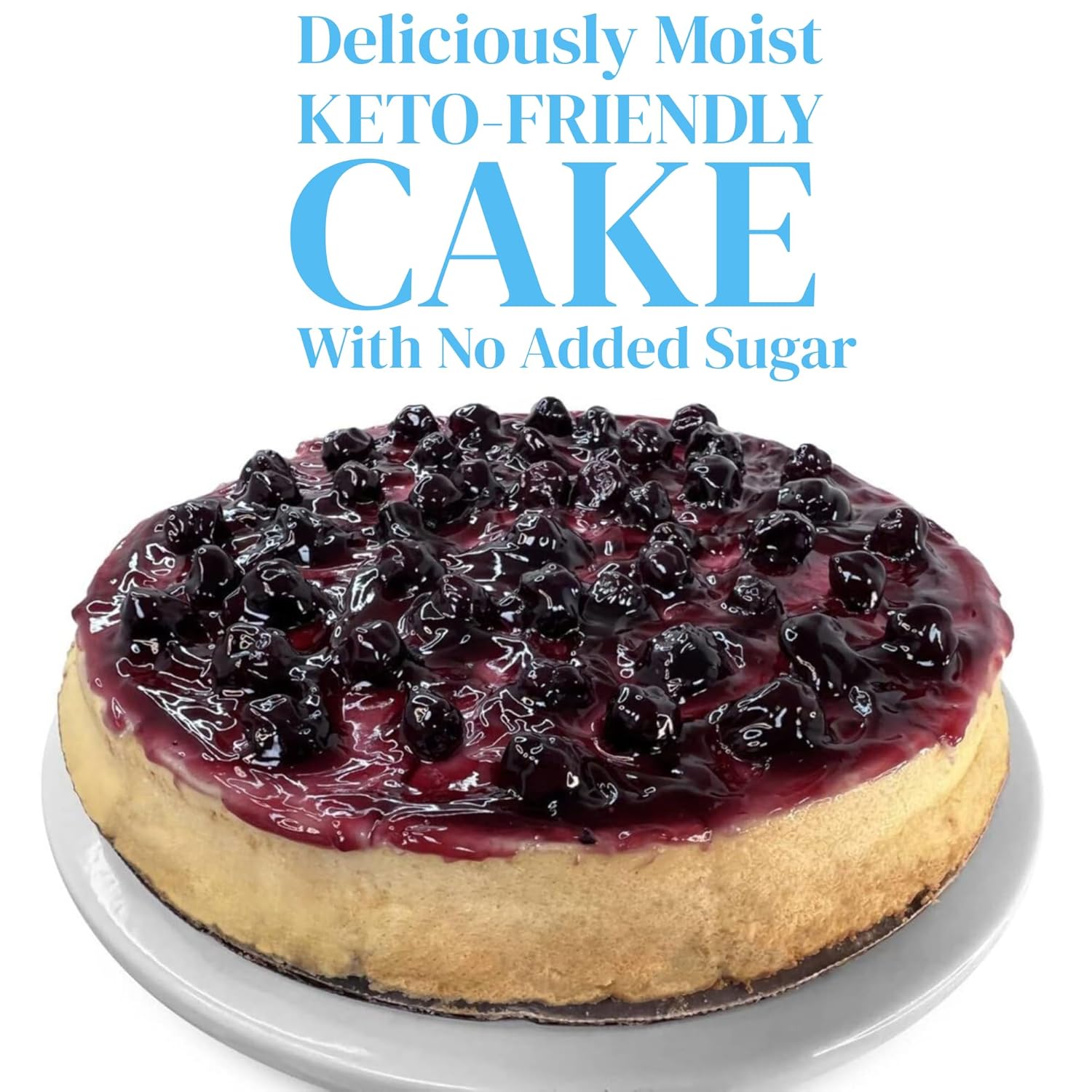 Andy Anand Sugar-Free Blueberry Cake (2.5 lbs) | Keto & Diabetic-Friendly | SoCal Bakery