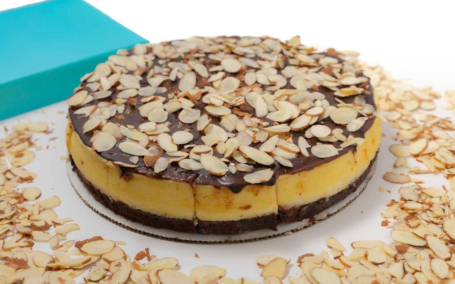 Andy Anand Fudge Brownie Cheesecake (9-inch, 2.8 lbs) | Halal & Sugar-Free Option | Local SoCal Bakery