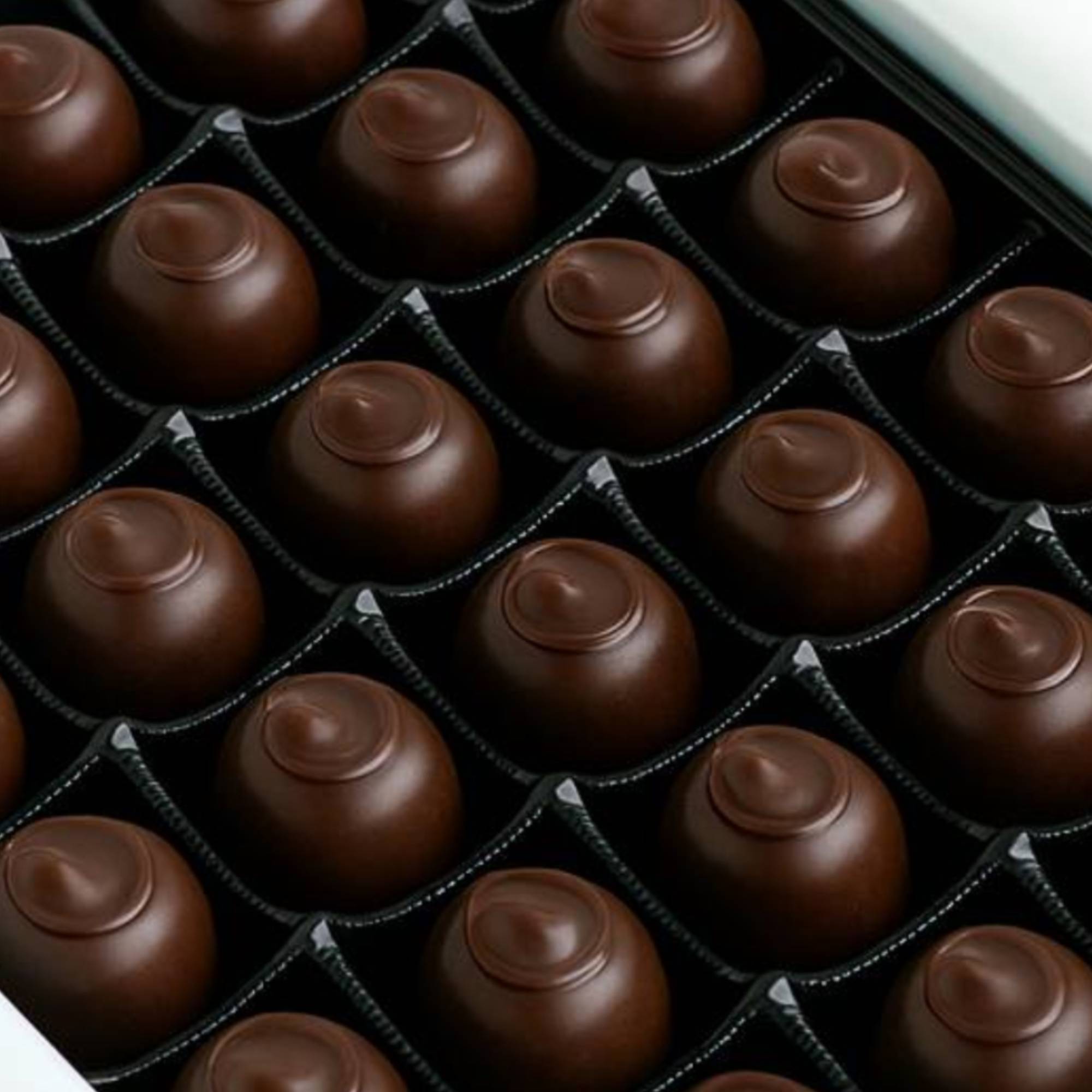 Andy Anand Cherry-Covered Vegan Dark Chocolate Cordials (24 pc) | 60% Cocoa Butter Gift Box | Local SoCal Chocolatier
