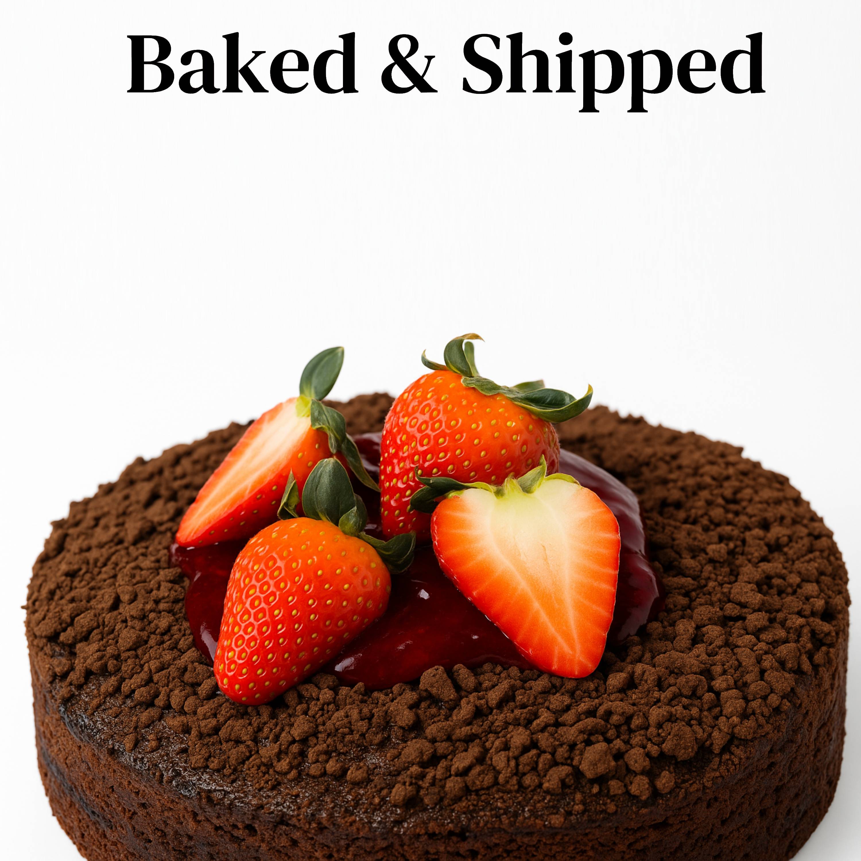 Andy Anand Gluten-Free Chocolate Strawberry Cake (9-inch, 2.5 lbs) | Hand-Baked Bakery Cake | Local SoCal Bakery