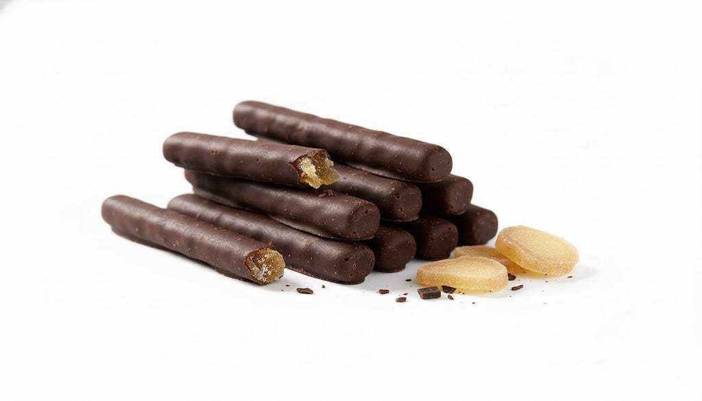 Andy Anand Vegan Belgian Dark Chocolate Ginger (1 lb) | 60% Cocoa Butter, Dairy-Free | Local SoCal Chocolatier