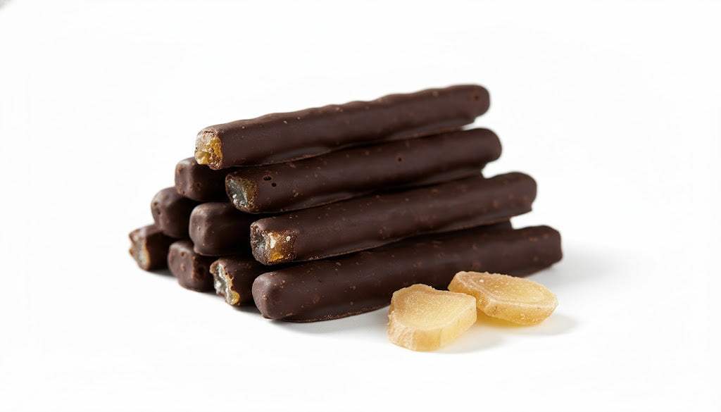 Andy Anand Vegan Belgian Dark Chocolate Ginger (1 lb) | 60% Cocoa Butter, Dairy-Free | Local SoCal Chocolatier