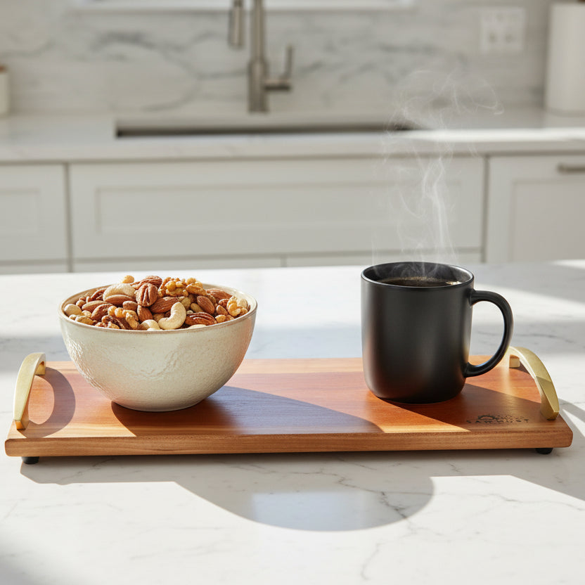 Sawdust Cherry Serving Tray