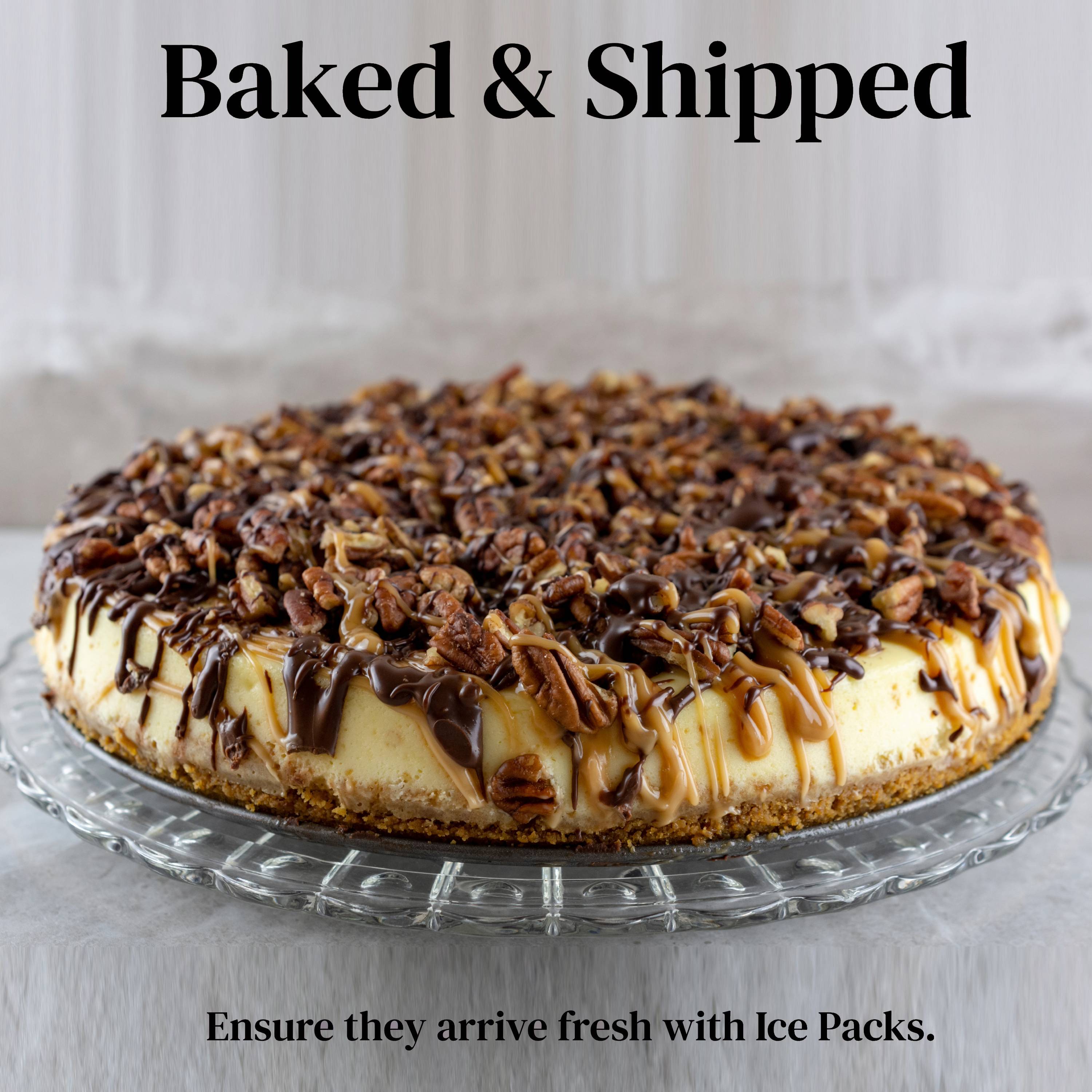 Andy Anand Turtle Cheesecake (9-inch, 2 lbs) | Hand-Baked NY-Style Cheesecake | Local SoCal Bakery