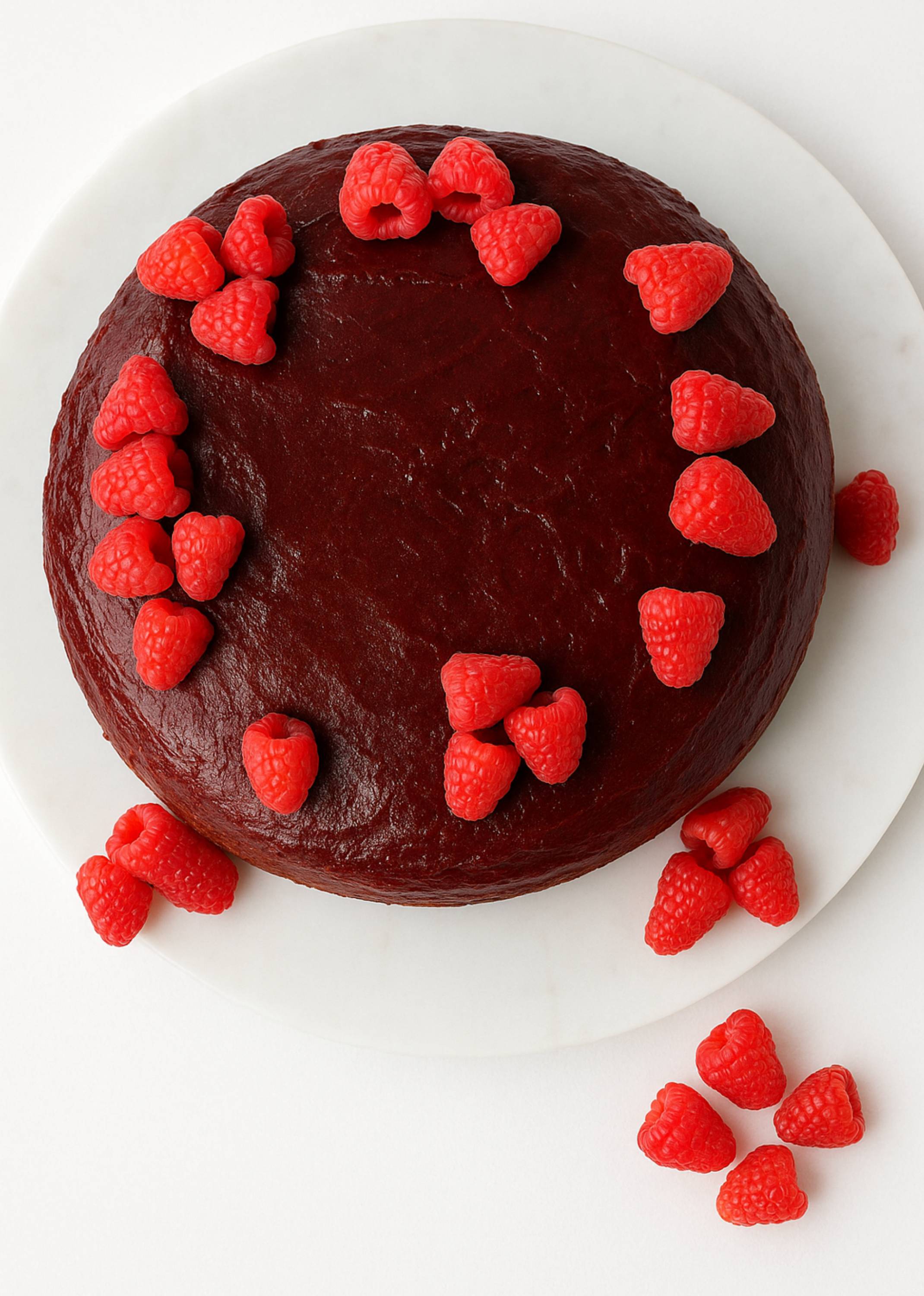 Andy Anand Chocolate Raspberry Truffle Cake with Real Truffles (9-inch, 2.8 lbs) | Hand-Baked Bakery Cake | Local SoCal Bakery