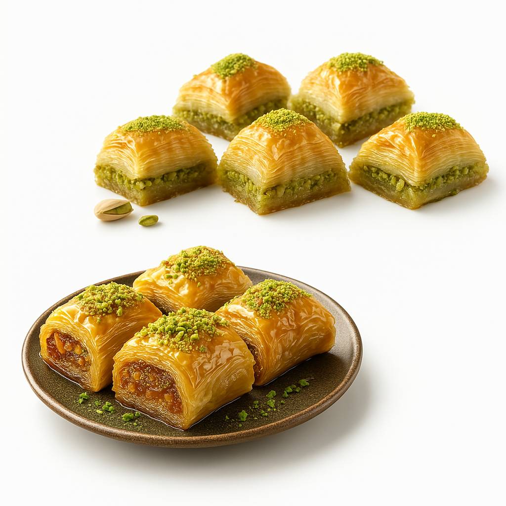 Andy Anand Sugar-Free Turkish Baklava (26 pc, 8.8 oz) | Pistachio, Walnut, Hazelnut Gift Box | Local SoCal Bakery