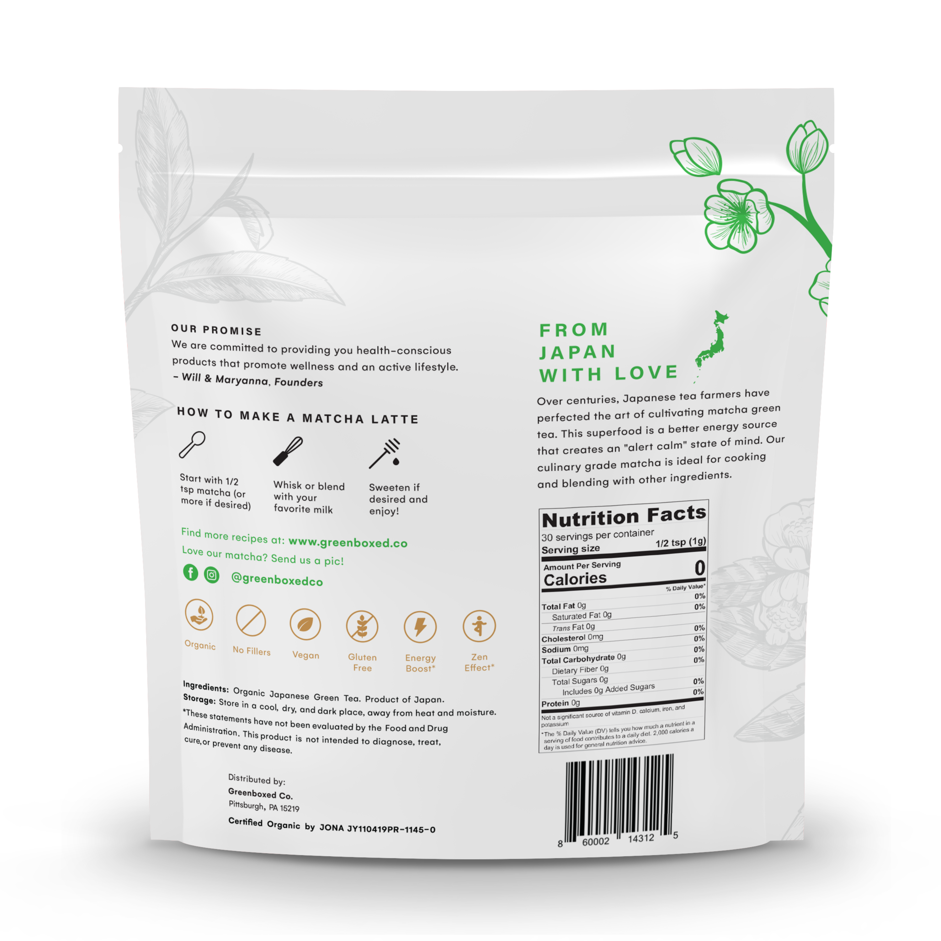 Culinary Grade Matcha — 1 oz.