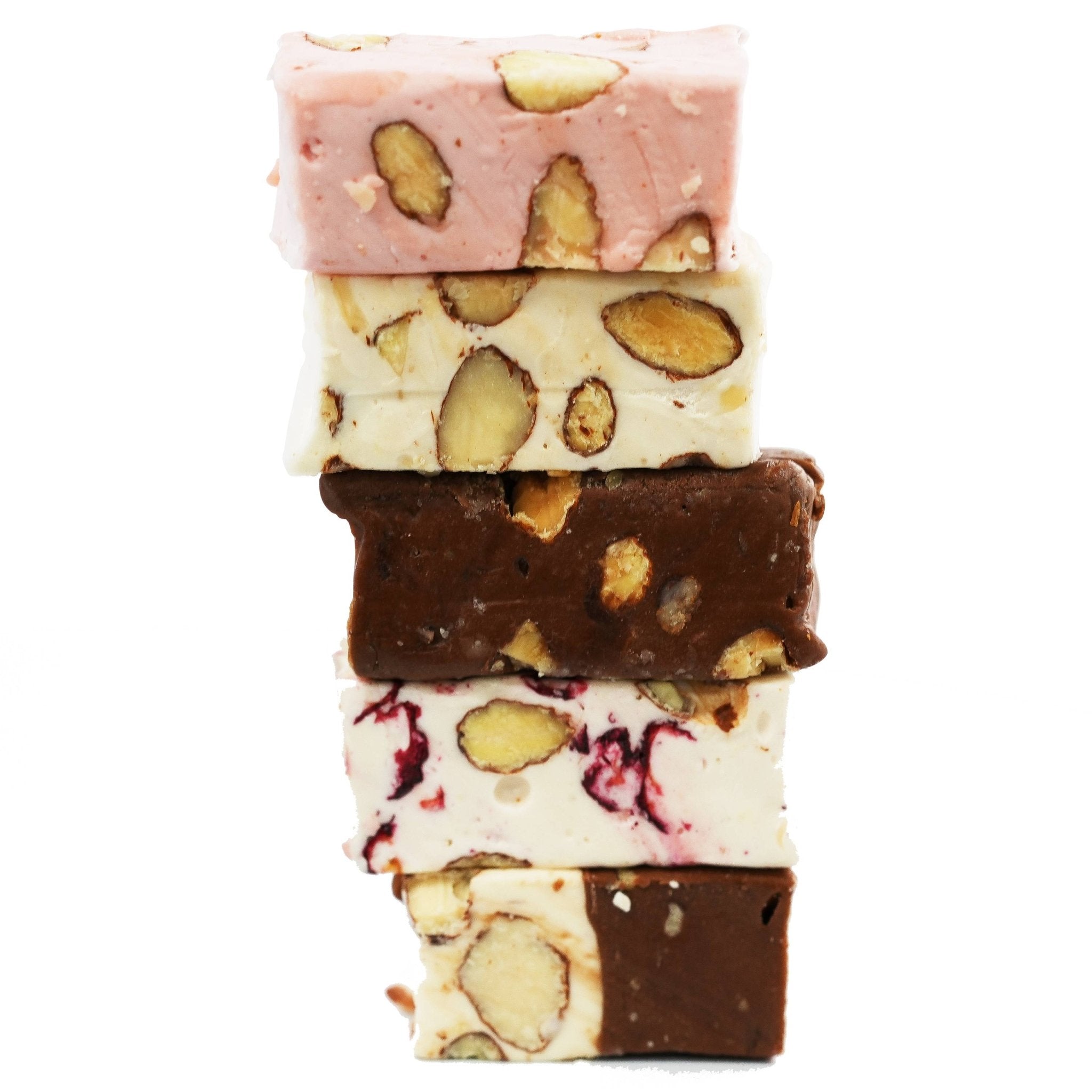 Andy Anand Roasted Almond Soft Nougat Brittle (28 pc, 7 oz) | European Turron Style | Local SoCal Bakery