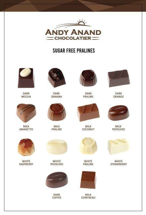 Andy Anand Sugar-Free Belgian Chocolate Truffles Gift Box (16 pc) | 60% Cocoa Butter, Sugar-Free & Keto | Local SoCal Chocolatier