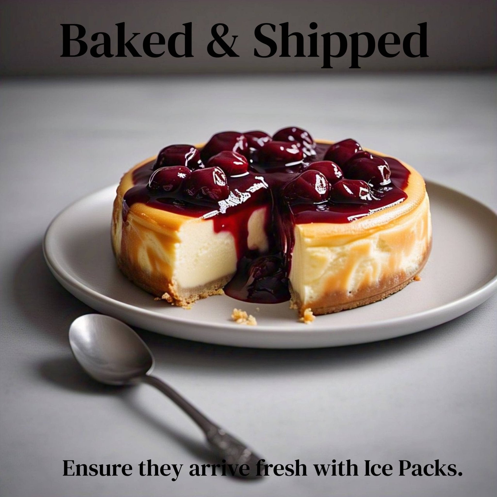 Andy Anand Sugar-Free Gluten-Free Cherry Cheesecake (9-inch, 3.4 lbs) | Sugar-Free, Gluten-Free | Local SoCal Bakery