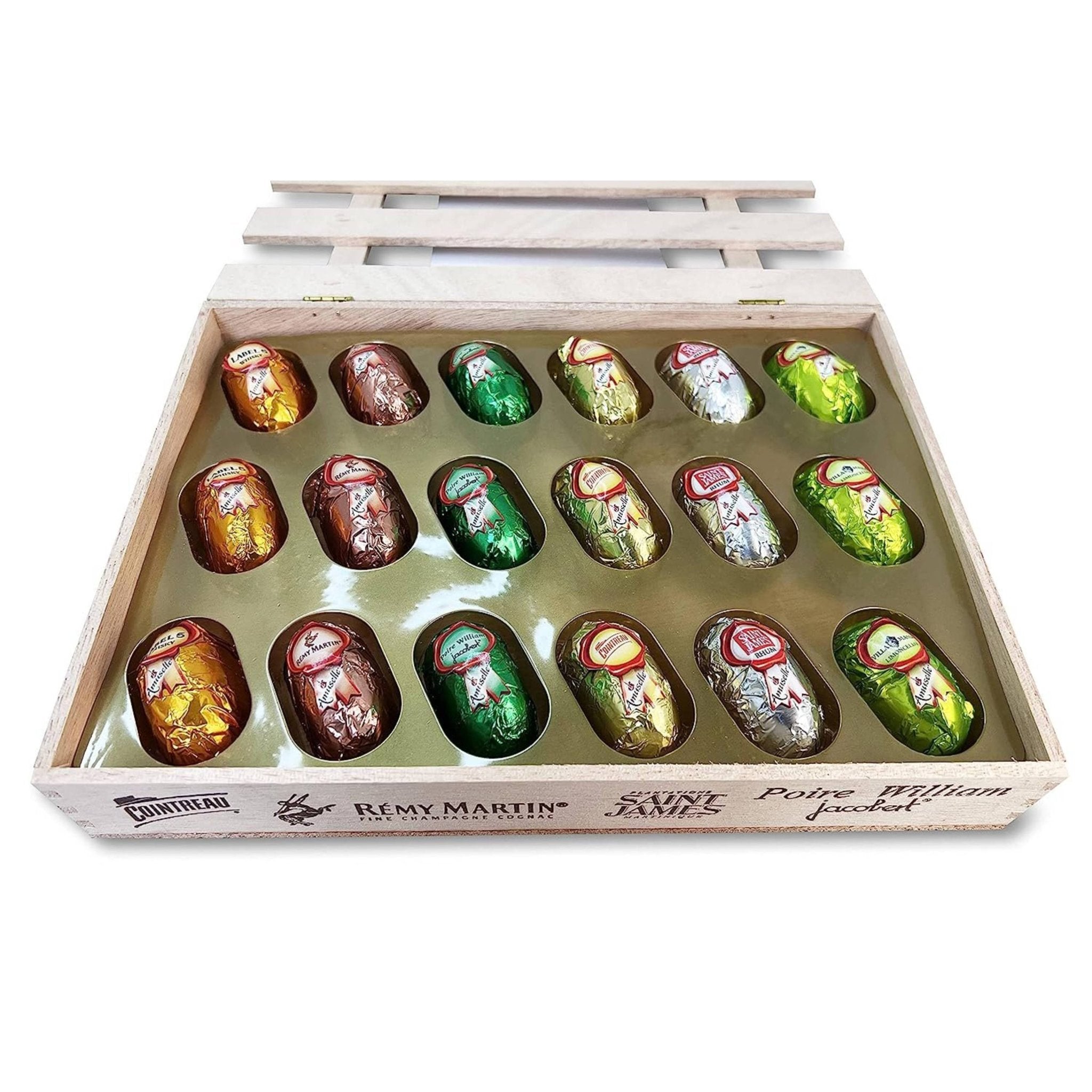 Andy Anand Liquor-Filled Cordial Bottles | European Dark Chocolate, Non-Alcoholic, 60% Cocoa Butter | Local SoCal Chocolatier