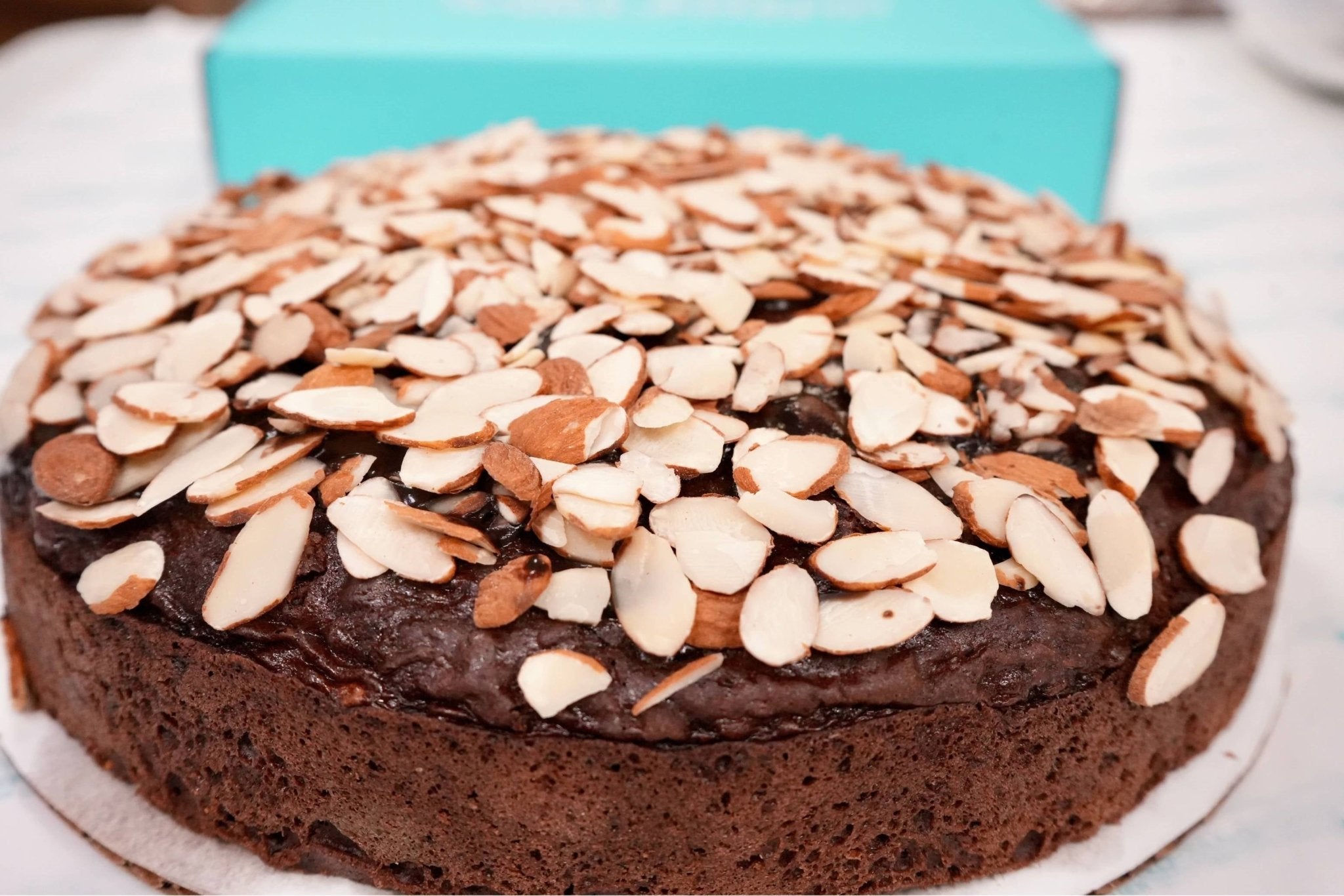 Andy Anand Gluten-Free Chocolate Almond Cake (9-inch, 2.5 lbs) | Hand-Baked Bakery Cake | Local SoCal Bakery