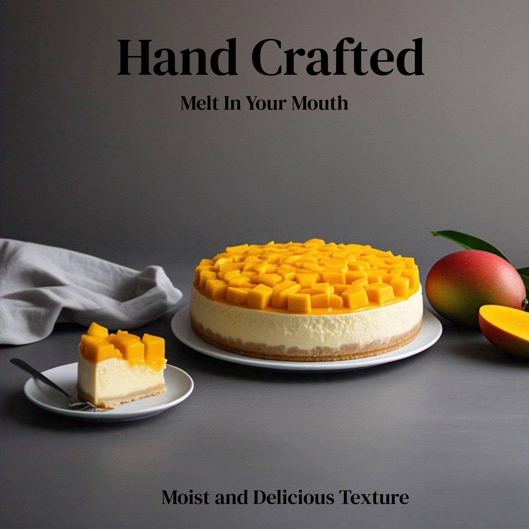 Andy Anand Mango Cake (9-inch, 2.6 lbs) | Hand-Crafted Bakery Cake | Local SoCal Bakery