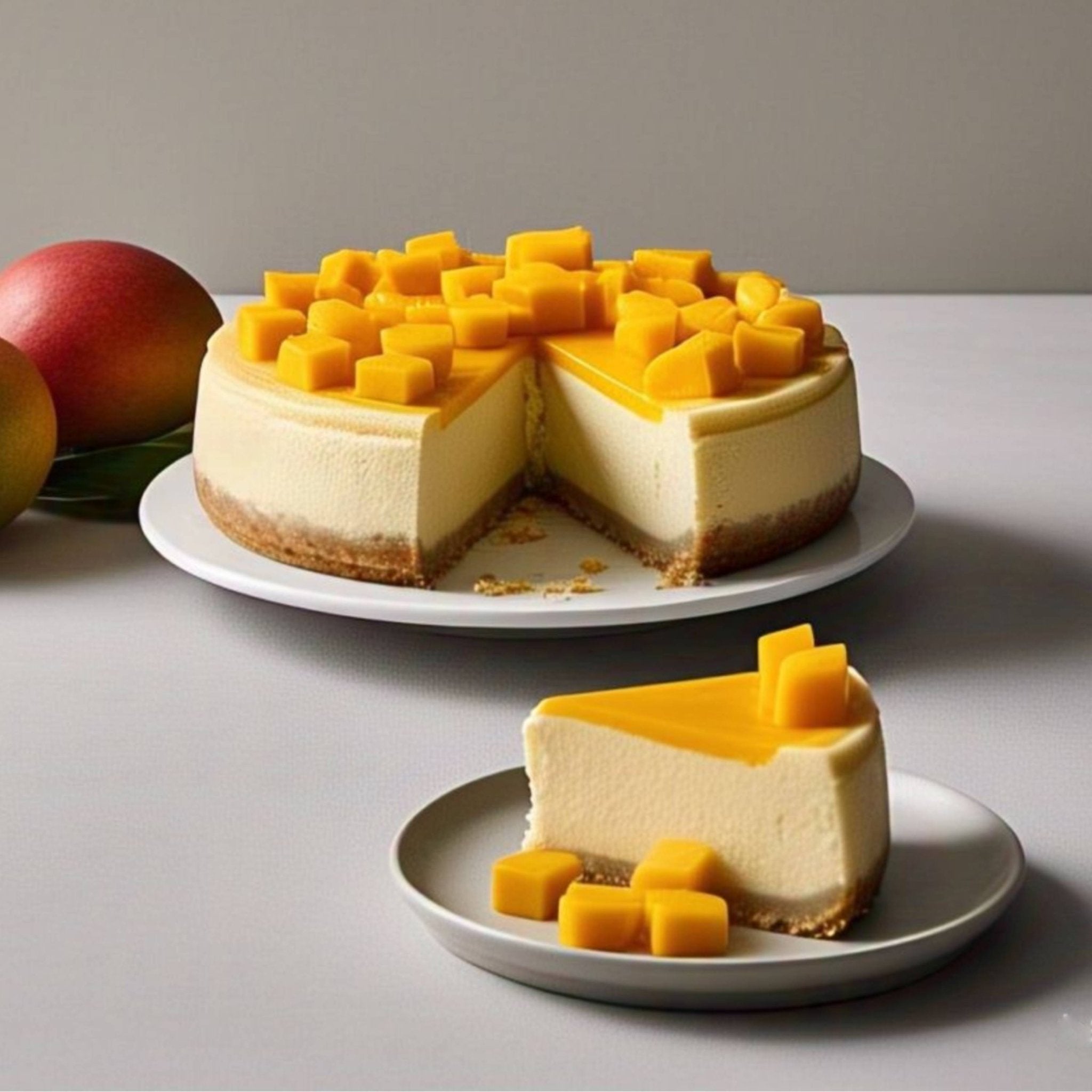 Andy Anand Mango Cake (9-inch, 2.6 lbs) | Hand-Crafted Bakery Cake | Local SoCal Bakery