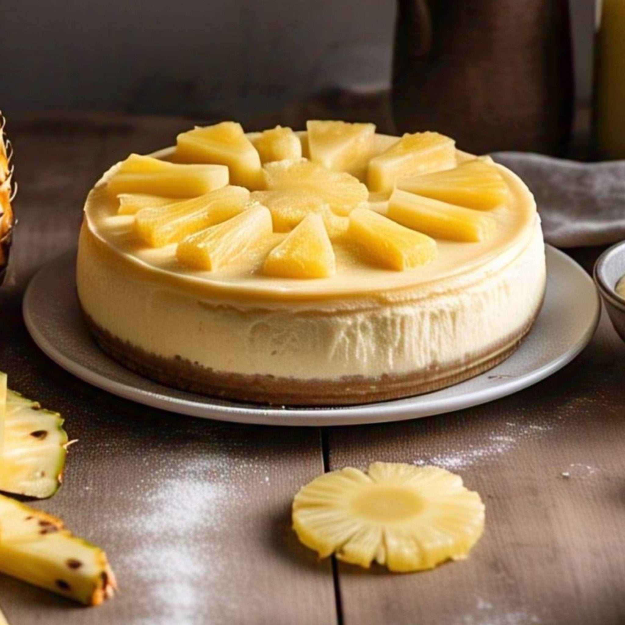 Andy Anand Gluten-Free Pineapple Cake (9-inch, 2.6 lbs) | Hand-Baked Bakery Cake | Local SoCal Bakery