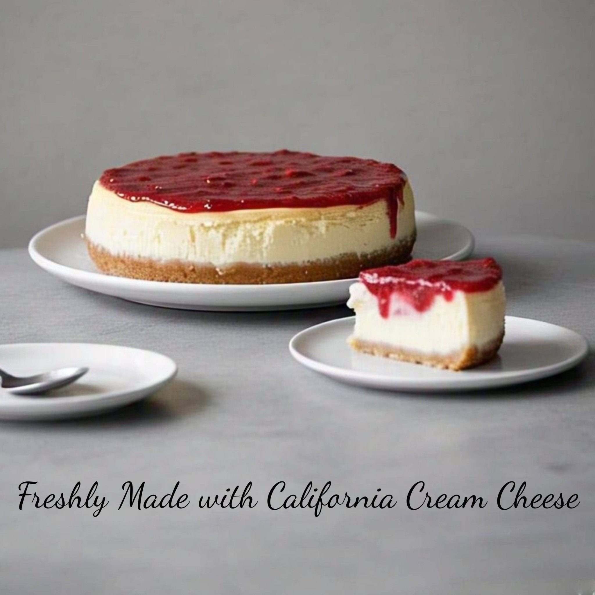 Andy Anand Gluten-Free Strawberry Cheesecake (9-inch, 3.4 lbs) | Hand-Baked Bakery Cheesecake | Local SoCal Bakery