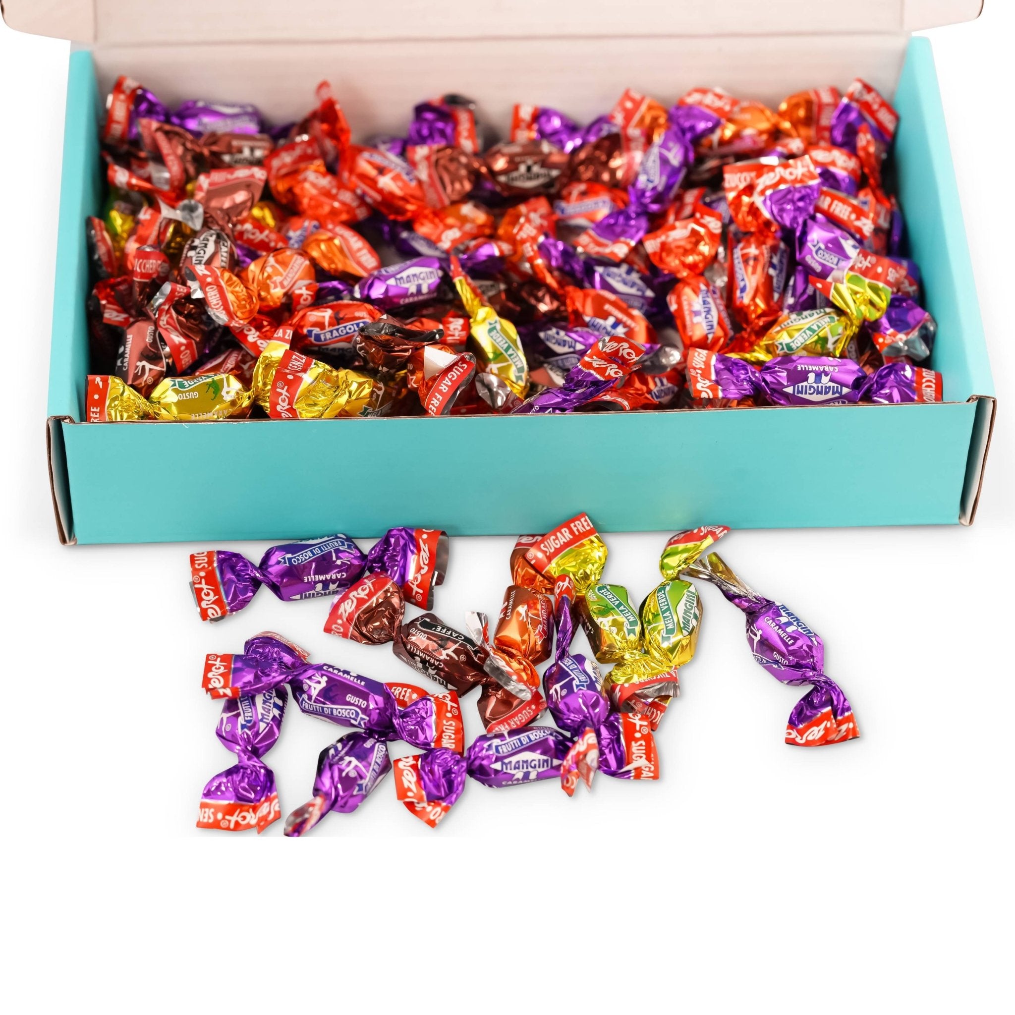Andy Anand Italian Sugar-Free Fruit Hard Candy Mega Pack (92 pc, 7 oz) | 6 Flavors, Keto-Friendly | Local SoCal Bakery