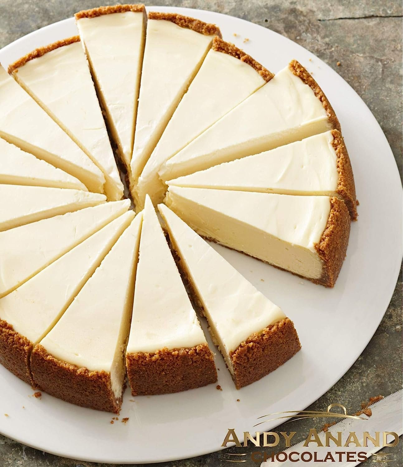 Andy Anand Luxurious New York Style Cheesecake (9-inch, 2 lbs) | Hand-Baked Bakery Cheesecake | Local SoCal Bakery