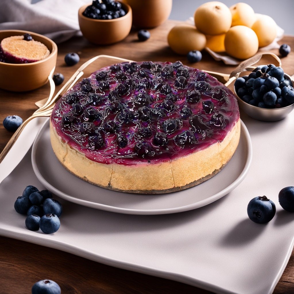 Andy Anand Sugar-Free Gluten-Free Blueberry Cheesecake (9-inch, 2.8 lbs) | Sugar-Free, Gluten-Free | Local SoCal Bakery