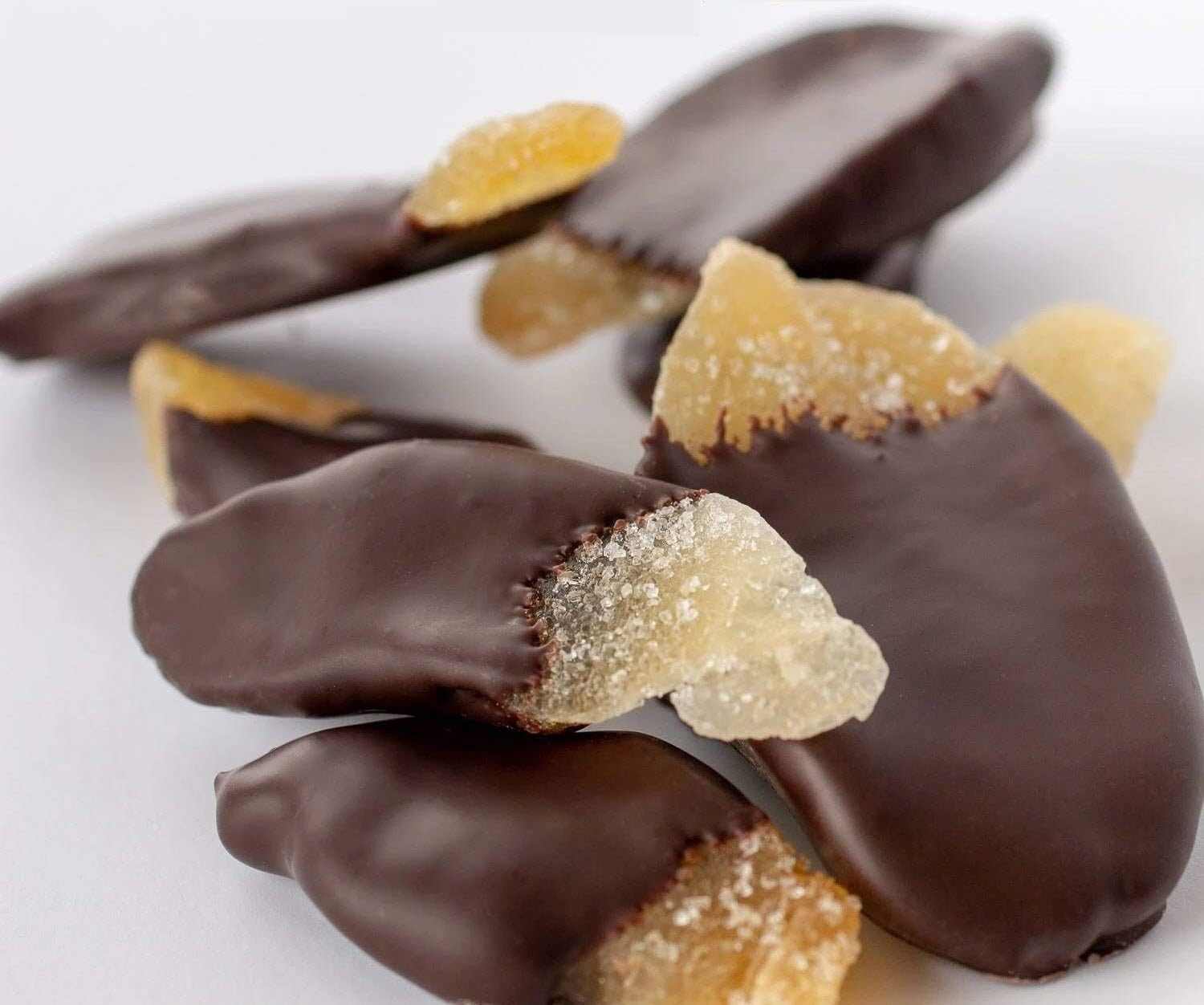 Andy Anand Vegan Belgian Dark Chocolate Ginger (1 lb) | 60% Cocoa Butter, Dairy-Free | Local SoCal Chocolatier