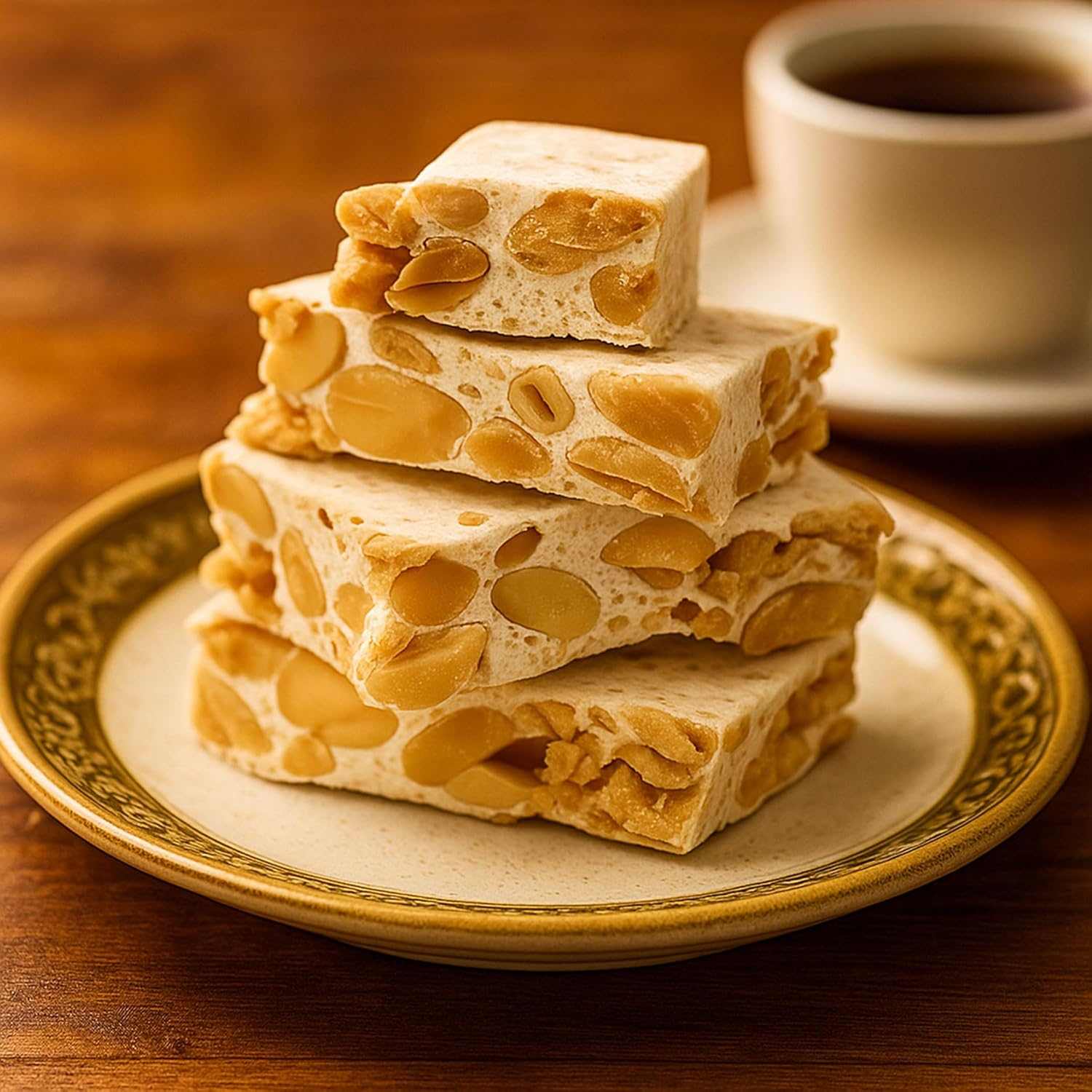 Andy Anand Sugar-Free Gluten-Free Italian Almond Nougat Brittle (7 oz) | European Imported, Diabetic-Friendly | Local SoCal Bakery