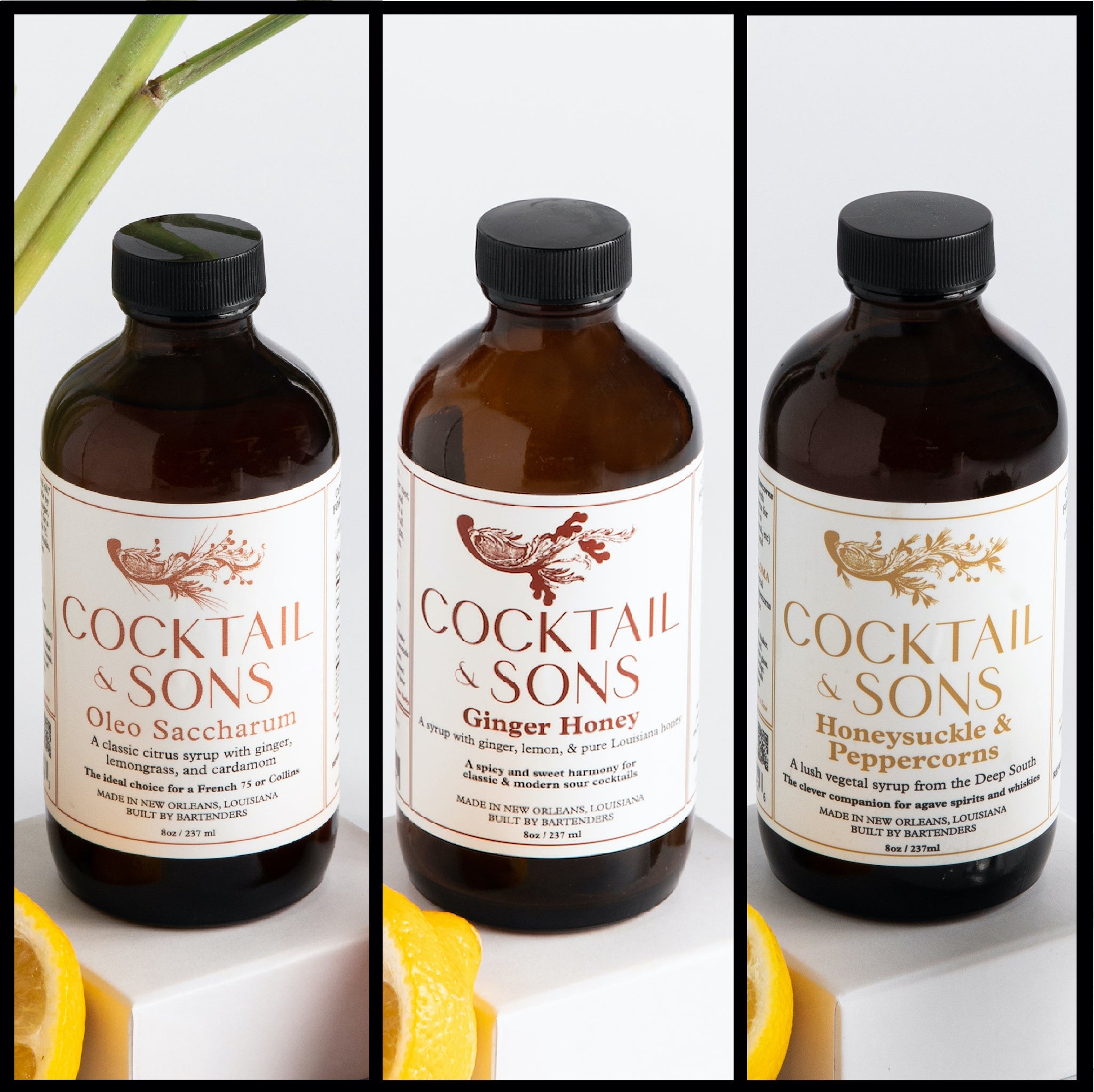 The Agave Lover’s Essential Syrup Collection (Craft Cocktail Syrup Pack - 8oz)