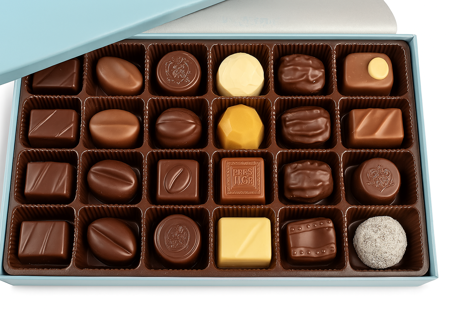 Andy Anand Belgian Sugar-Free Chocolate Truffles Gift Box (48 pc) | Gluten-Free, 60% Cocoa Butter | Local SoCal Chocolatier