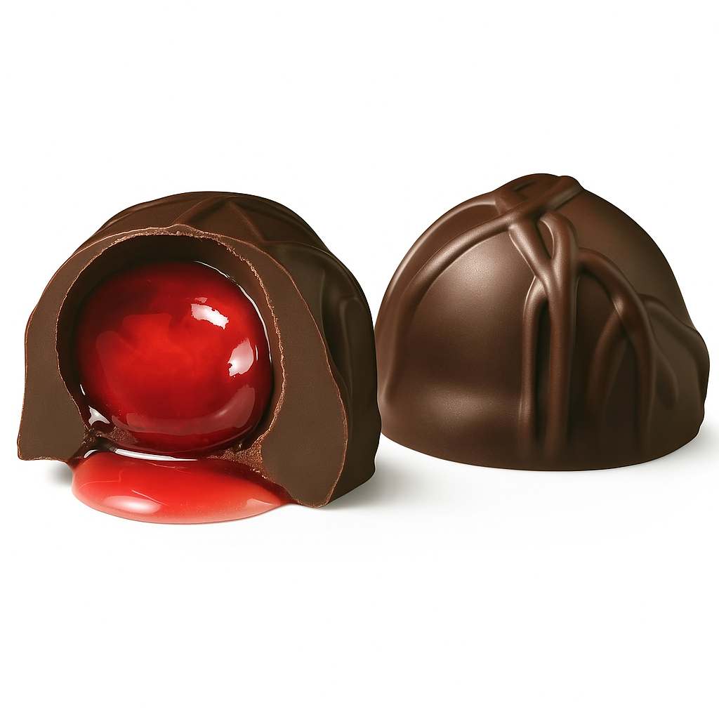 Andy Anand Sugar-Free Vegan Dark Chocolate Cherry Cordials (48 pc) | Plant-Based Belgian Chocolate Gift Box | Local SoCal Chocolatier