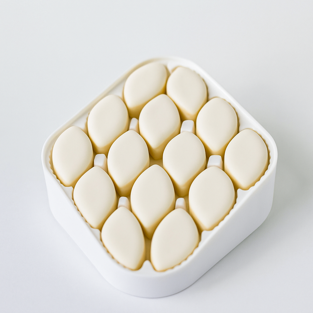 Andy Anand Calissons de Provence (28 pc, 12.3 oz) | Imported Soft Almond Paste with Candied Fruit | Local SoCal Bakery