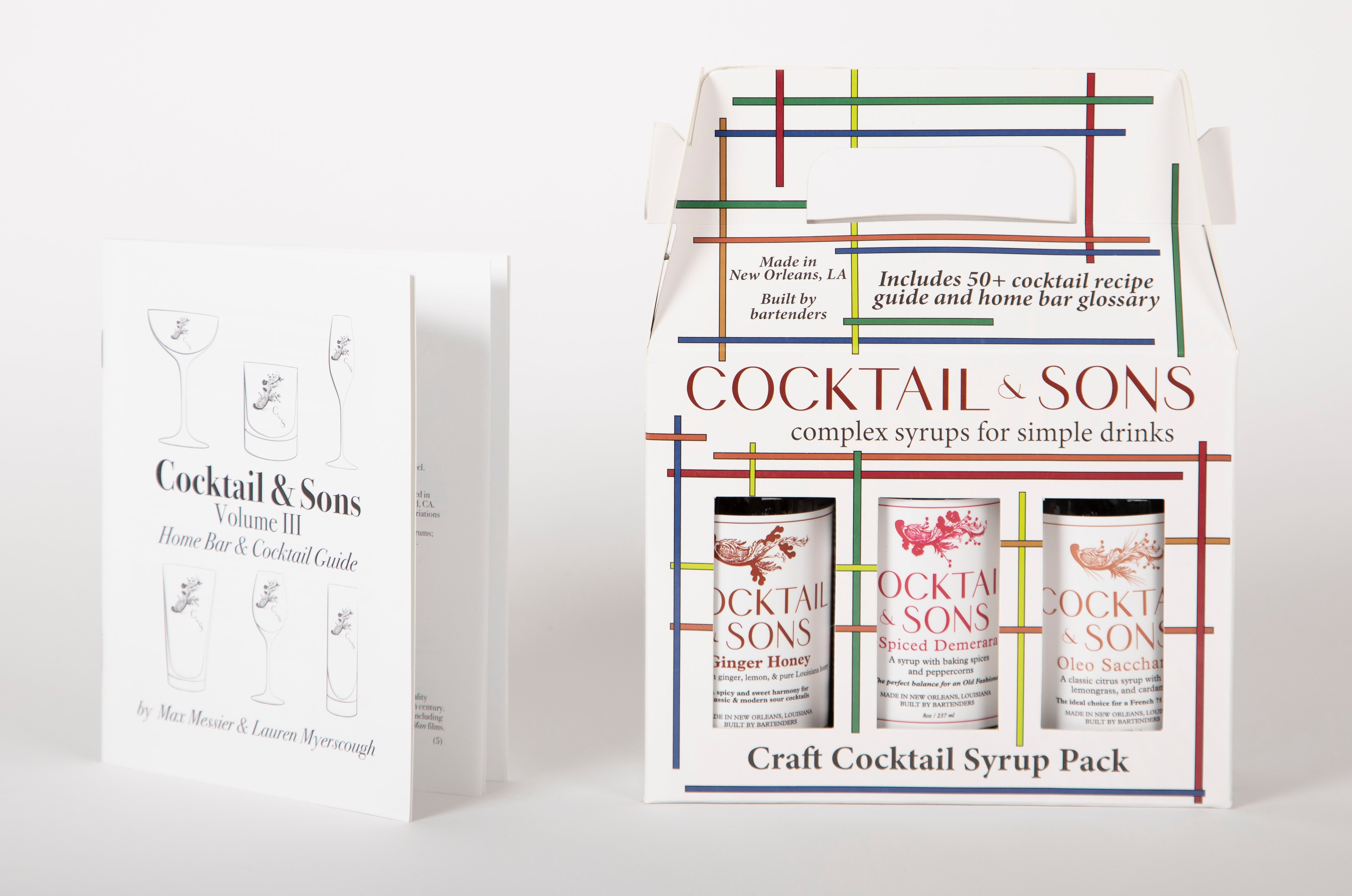 The Gin & Vodka Cocktail Studio (Craft Cocktail Syrup Pack - 8oz)