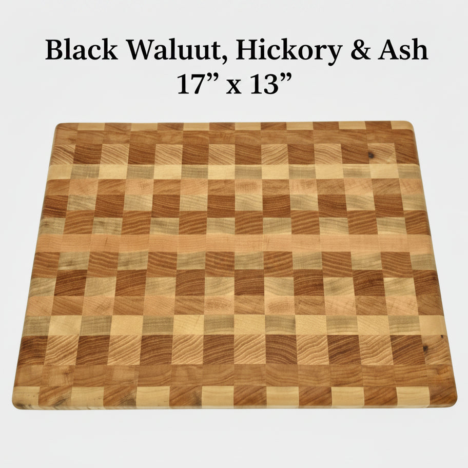 Board: Black Walnut, Hickory & Ash