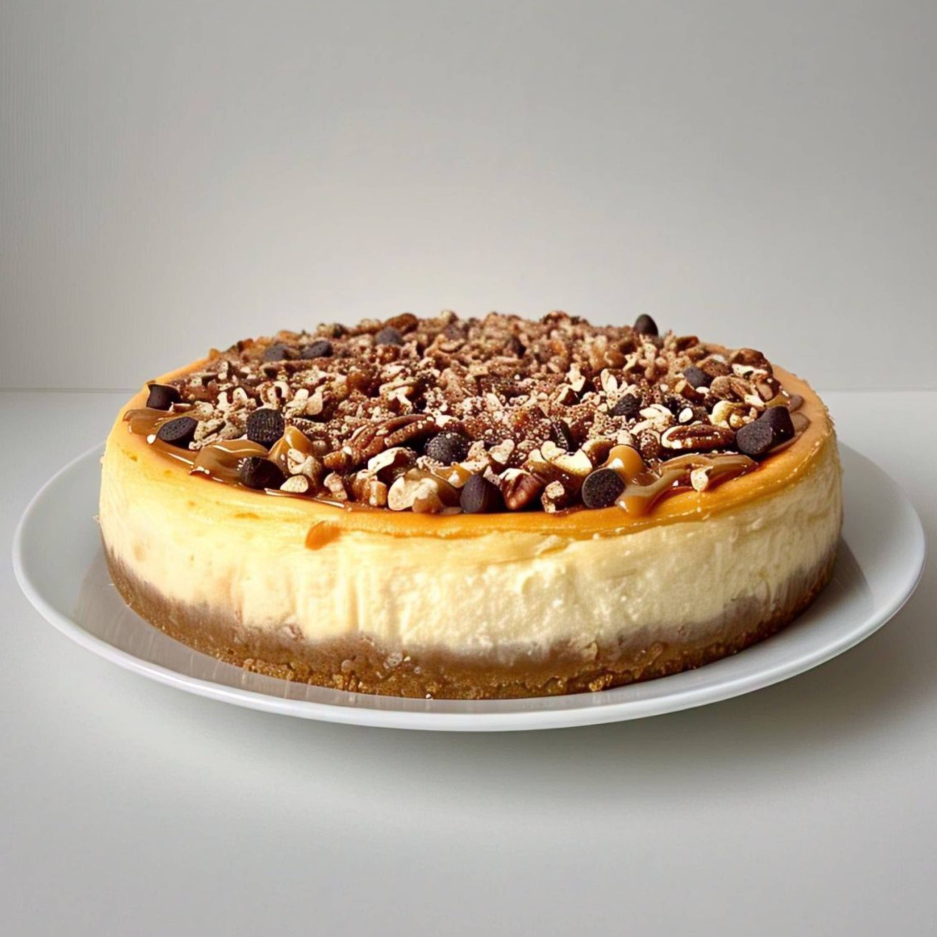 Andy Anand Turtle Cheesecake (9-inch, 2 lbs) | Hand-Baked NY-Style Cheesecake | Local SoCal Bakery