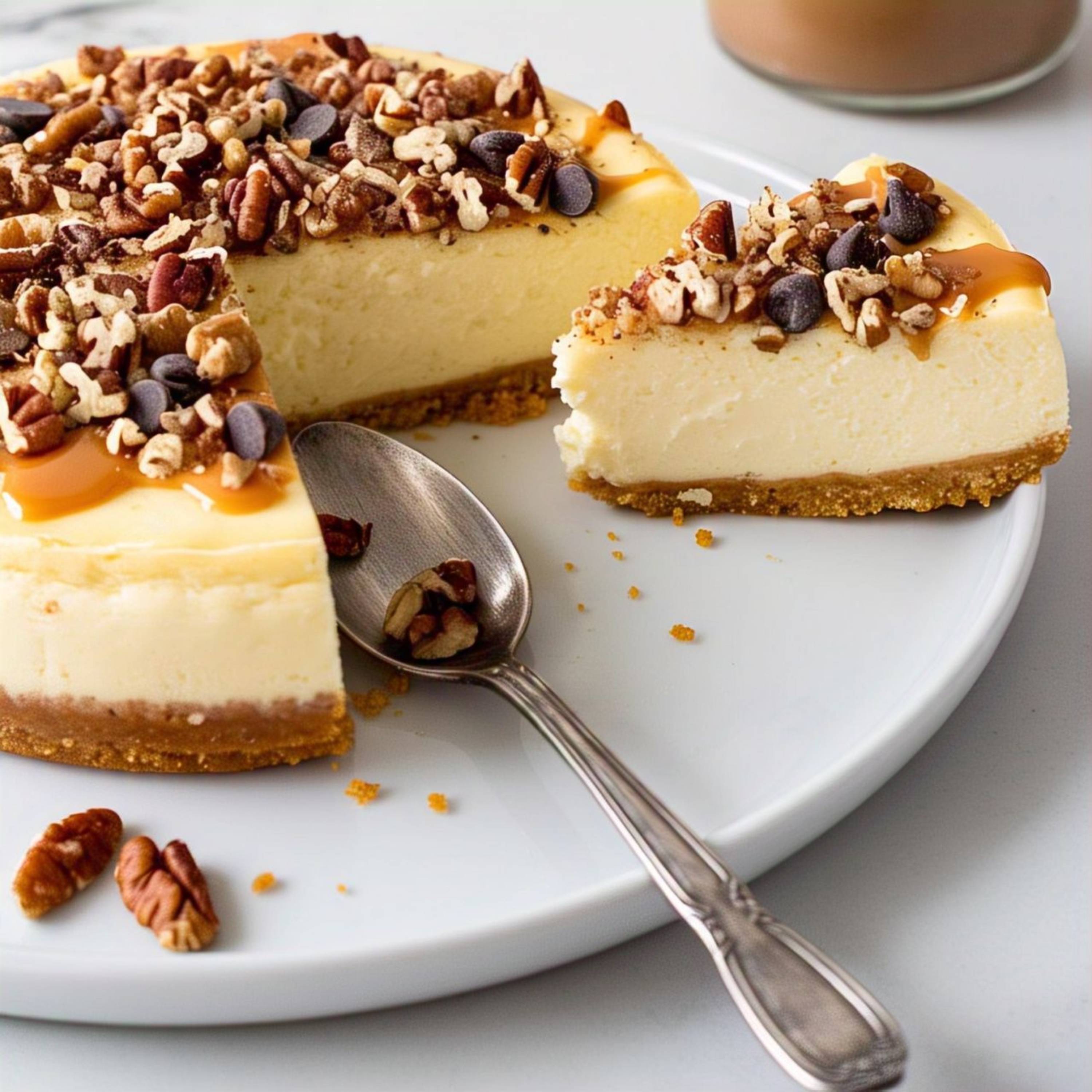 Andy Anand Turtle Cheesecake (9-inch, 2 lbs) | Hand-Baked NY-Style Cheesecake | Local SoCal Bakery