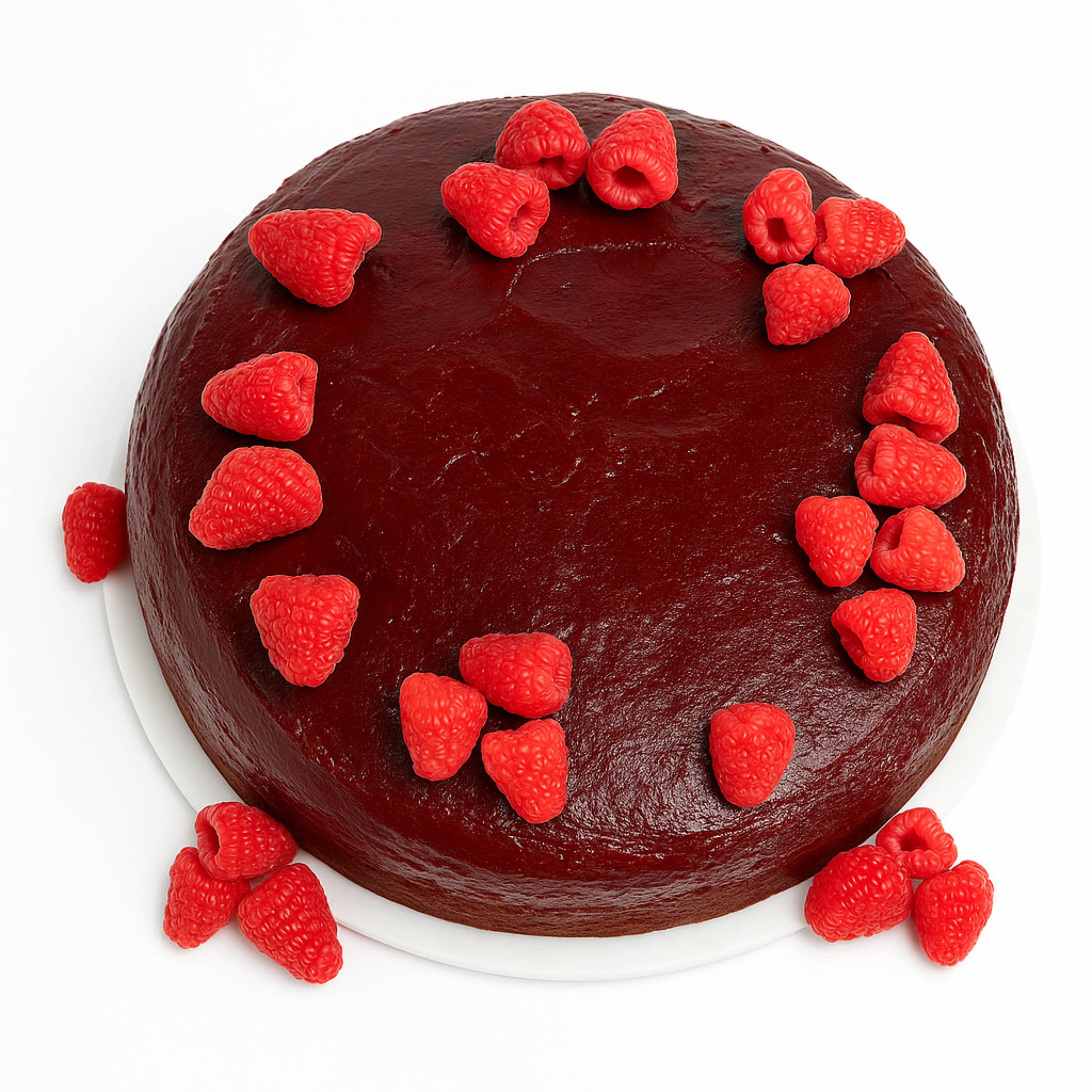 Andy Anand Chocolate Raspberry Truffle Cake with Real Truffles (9-inch, 2.8 lbs) | Hand-Baked Bakery Cake | Local SoCal Bakery