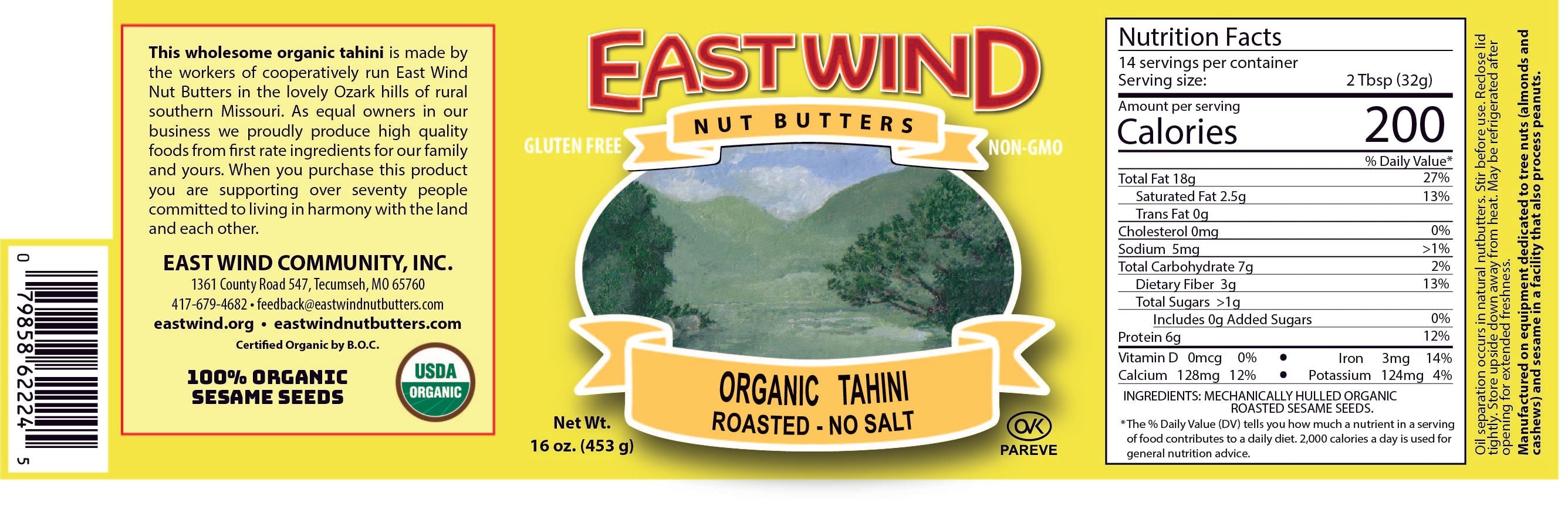 80% OFF - CASE of Organic Tahini - Best By: September 2025