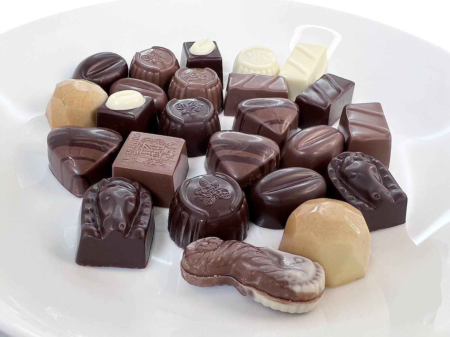 Andy Anand Belgian Sugar-Free Chocolate Truffles Gift Box (48 pc) | Gluten-Free, 60% Cocoa Butter | Local SoCal Chocolatier