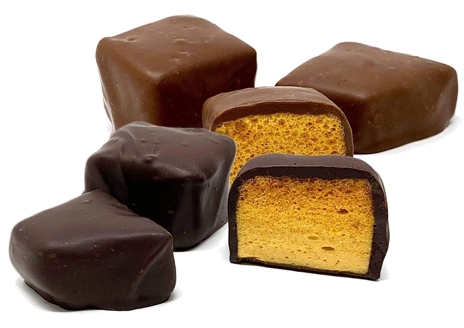 Andy Anand Belgian Honeycomb Milk & Dark Chocolate (1 lb) | Sponge Crunch, 60% Cocoa Butter | Local SoCal Chocolatier