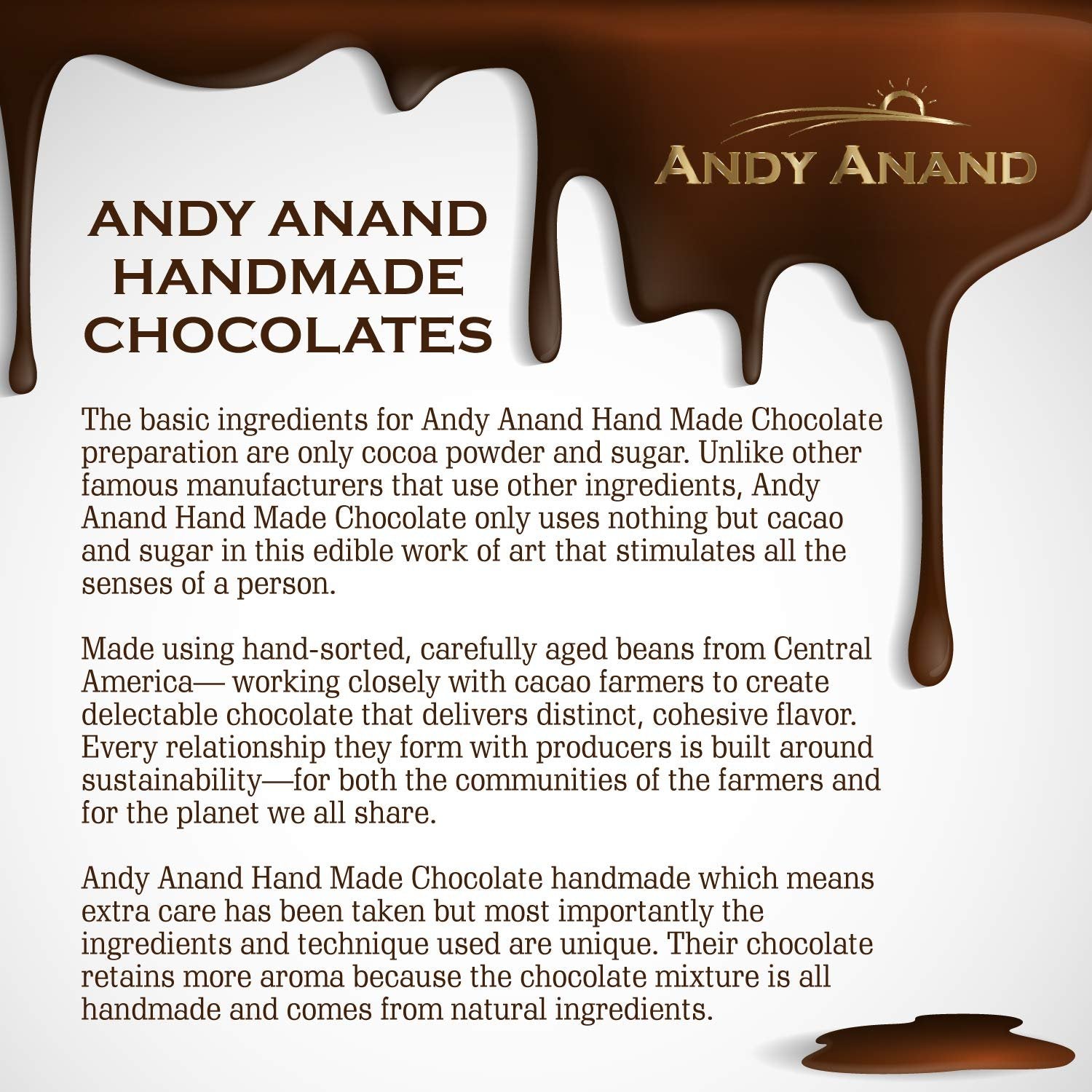 Andy Anand Vegan Dark Chocolate Coffee Espresso Beans (1 lb) | 60% Cocoa Butter Gift Box | Local SoCal Chocolatier