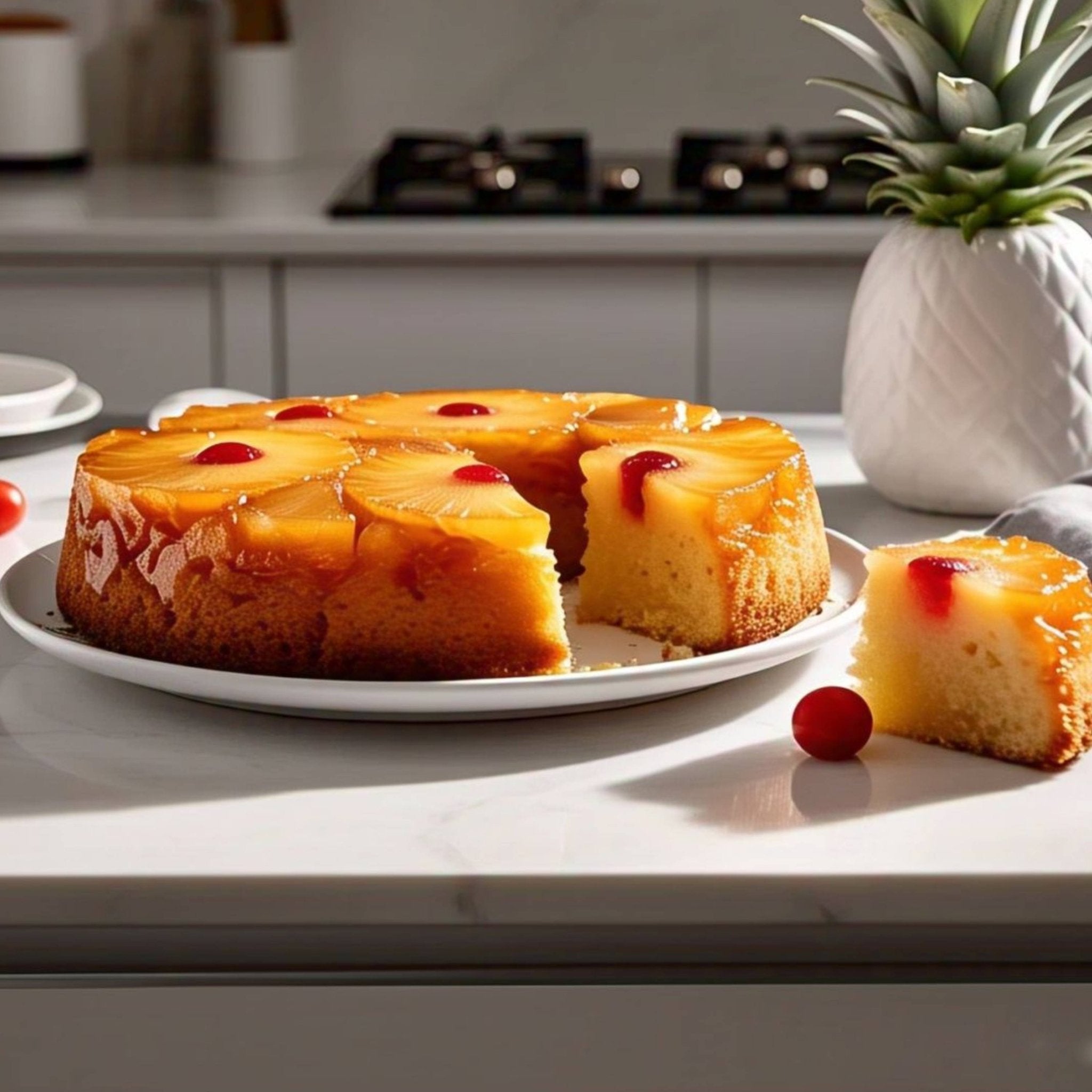 Andy Anand Gluten-Free Pineapple Upside-Down Cake (2.4 lbs) | Hand-Baked, Dairy-Free | Local SoCal Bakery