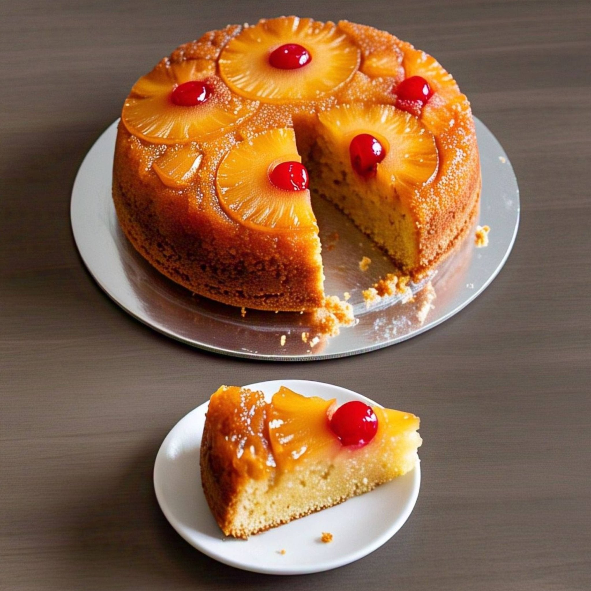 Andy Anand Gluten-Free Pineapple Upside-Down Cake (2.4 lbs) | Hand-Baked, Dairy-Free | Local SoCal Bakery