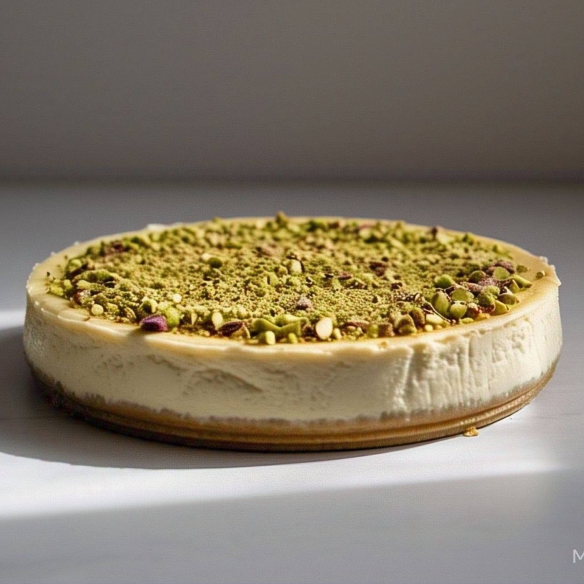 Andy Anand Sugar-Free Gluten-Free Caramel Pistachio Cheesecake (9-inch, 2.6 lbs) | Sugar-Free, Gluten-Free | Local SoCal Bakery