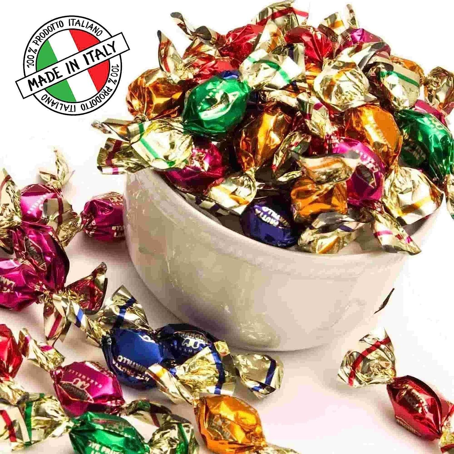 Andy Anand Italian Sugar-Free Fruit Hard Candy Mega Pack (92 pc, 7 oz) | 6 Flavors, Keto-Friendly | Local SoCal Bakery