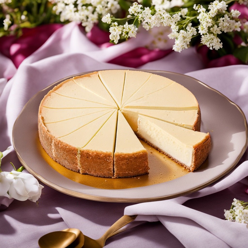 Andy Anand Luxurious New York Style Cheesecake (9-inch, 2 lbs) | Hand-Baked Bakery Cheesecake | Local SoCal Bakery
