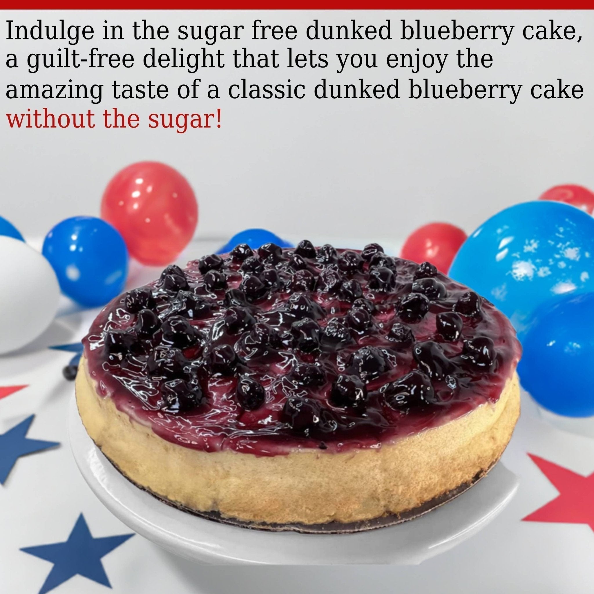 Andy Anand Sugar-Free Blueberry Cake (2.5 lbs) | Keto & Diabetic-Friendly | SoCal Bakery