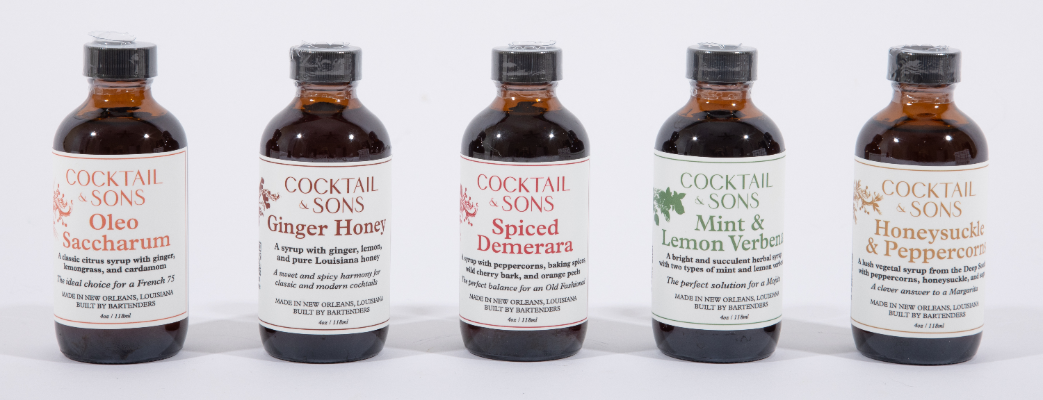 C&S 5-Syrup Pack: The Essential Home Bar Startup Kit - (5) 4oz bottles