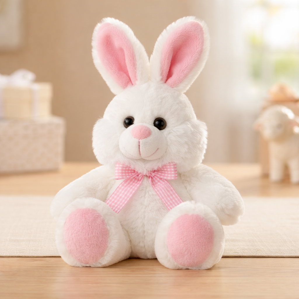 Andy Anand Premium Pink Plush Rabbit Bunny (13 inches) | Bakery Gift Add-On | Local SoCal Bakery